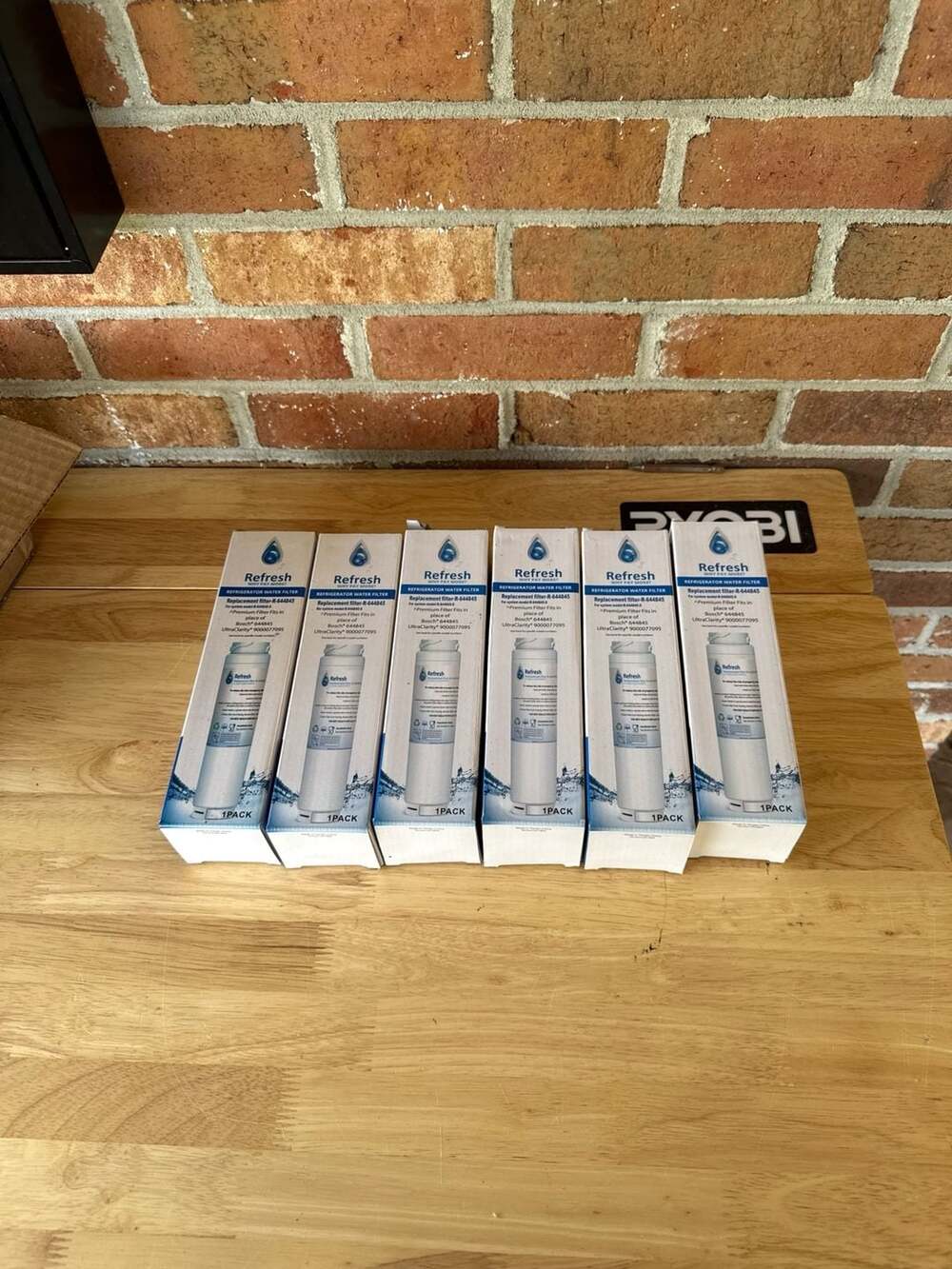Refresh R-644845 Refrigerator Water Filter  Bosch UltraClarity 644845 - 6 Pack